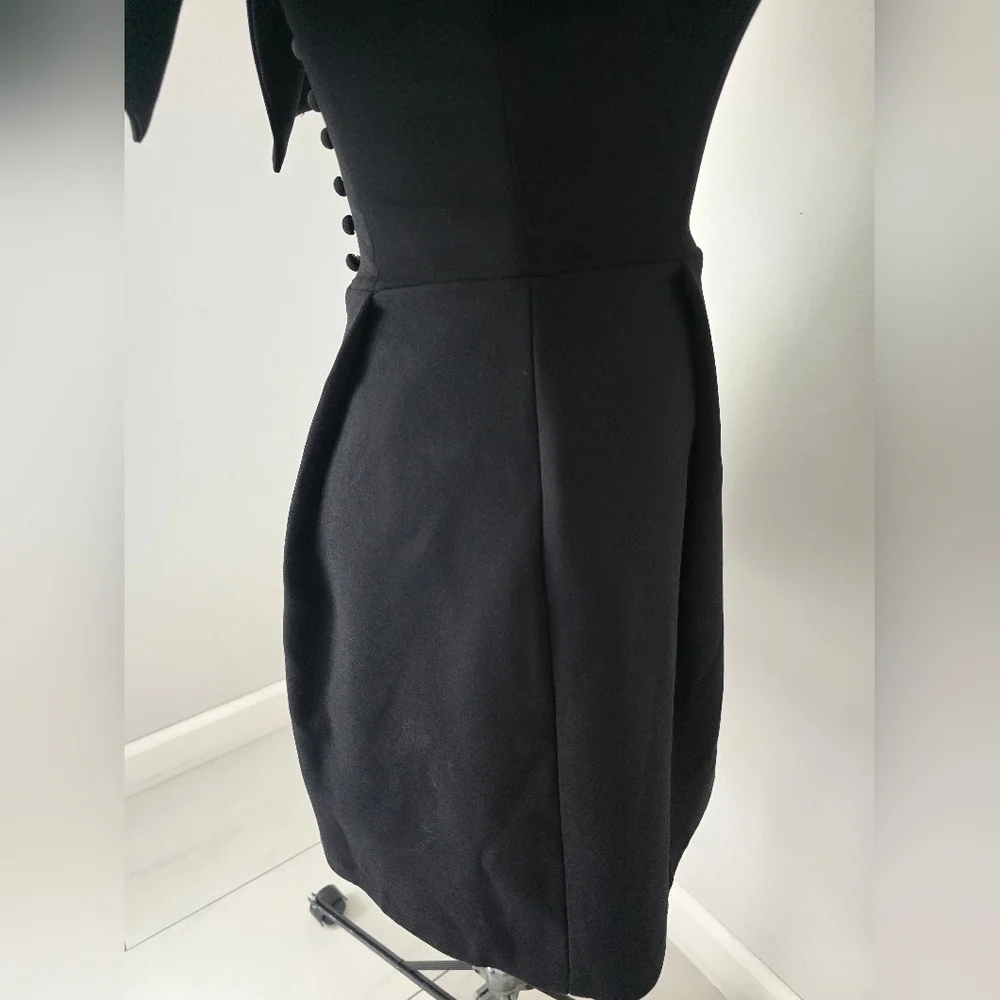 Nadine Merabi Harper Black Mini Dress Size XS - Picture 16 of 16